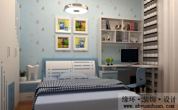 开放二胎政策，上海二手房装修儿童房上下床如何装修呢_缘环装潢.jpg