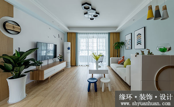 上海二手房装修客厅地面铺地板好还是瓷砖好呢_缘环装饰.jpg
