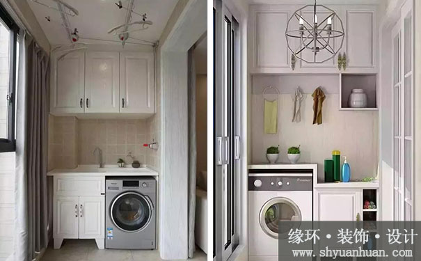 上海二手房装修你怎么还把洗衣机放卫生间呢，那样OUT了_缘环装潢6.jpg
