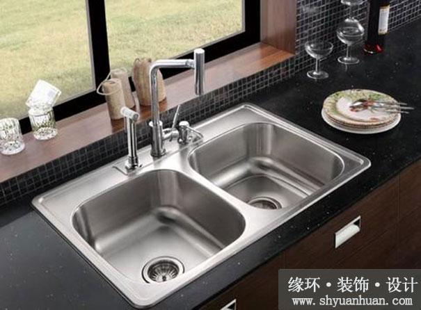 上海二手房装修厨柜的水槽该如何挑选，这里都有_缘环装饰.jpg