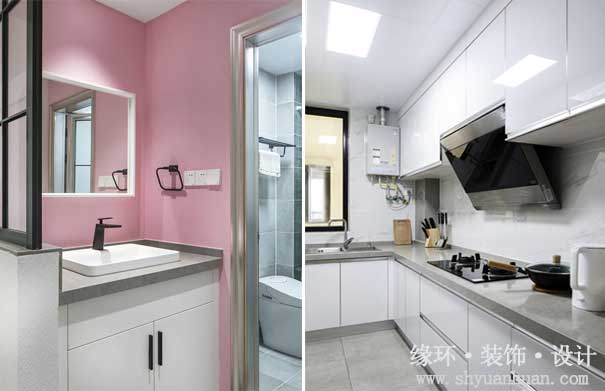 双秀家园两房两厅北欧风格装修厨房卫生间_缘环装潢.jpg