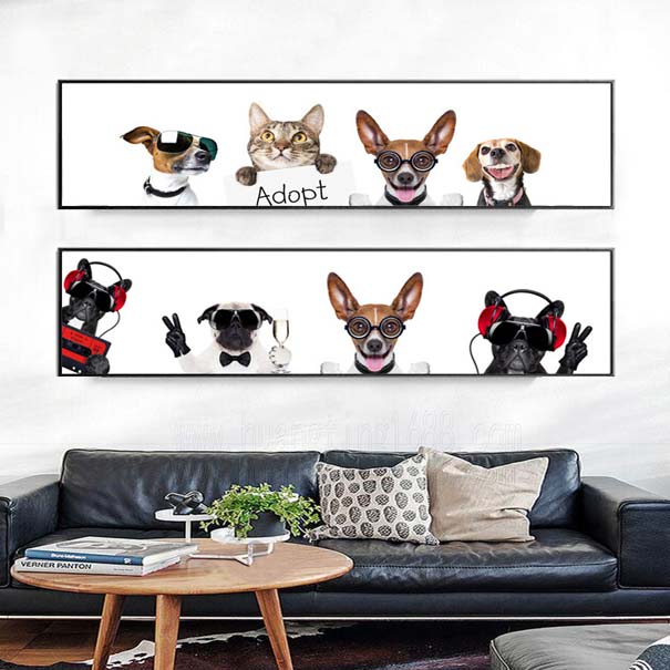 卡通宠物--客厅装饰画图片欣赏