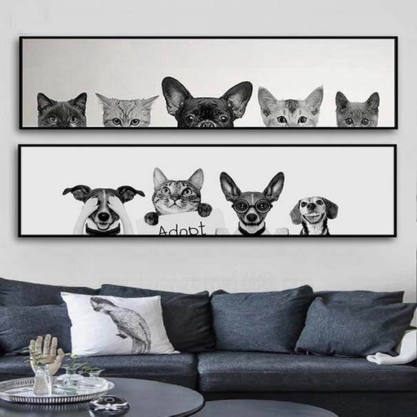 卡通宠物--客厅装饰画图片欣赏